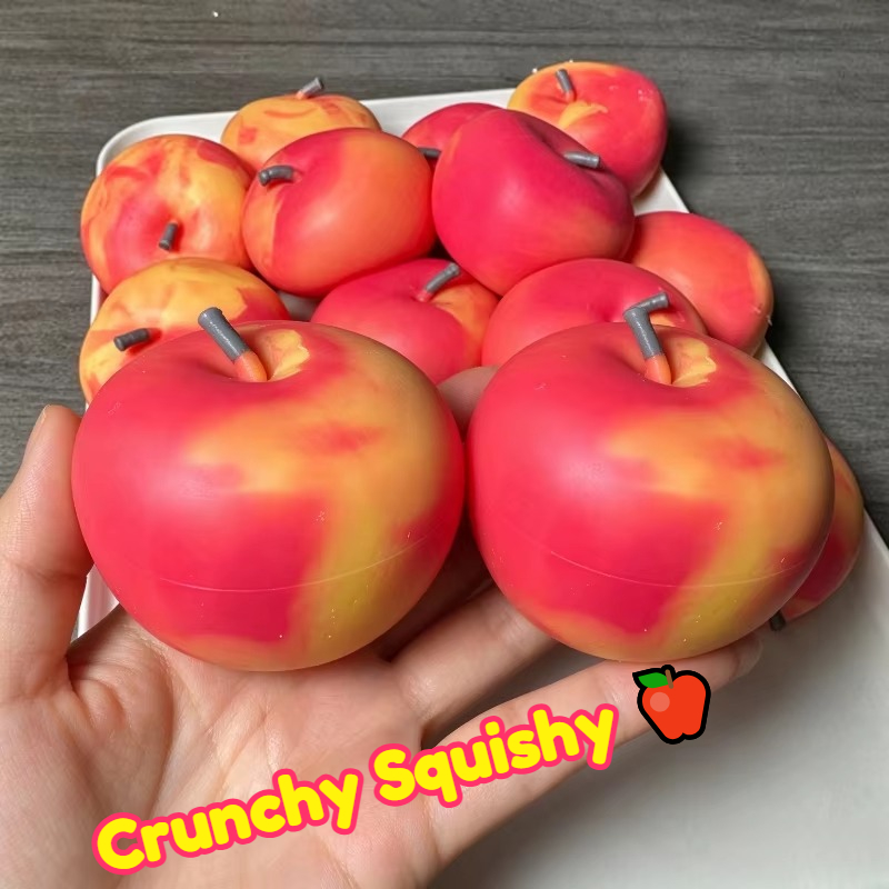 Novelty Gifts - Crunchy Squishy Stress Simulate Apple Fidget