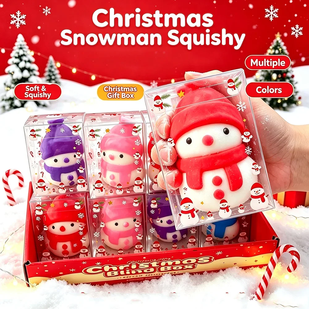Novelty Gifts - Christmas Snowman Stress Ball Relief Fidget