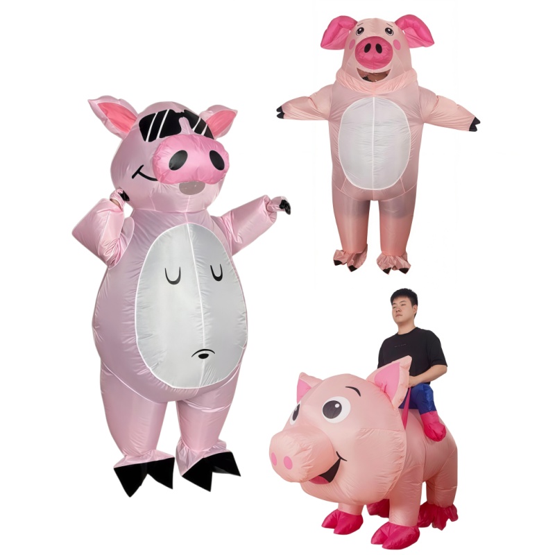 Pig Riding Standing Pig Inflat - огляд і ціна Costumes