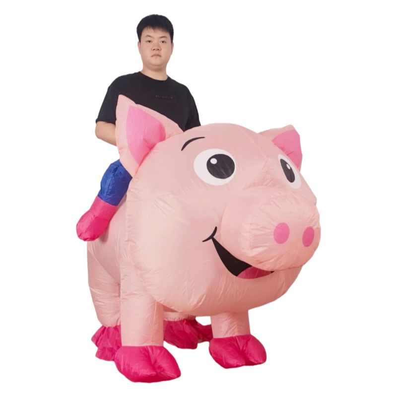 Pig Riding Standing Pig Inflat - огляд і ціна Costumes