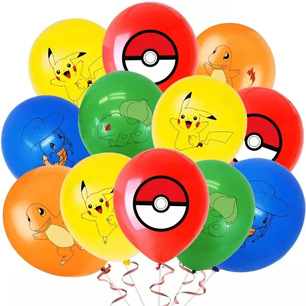 10Pcs Pokémon Printed Latex Ba - огляд і ціна Party Supplies