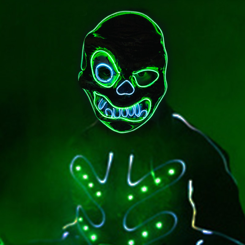 Glowing Cosplay Anime Mask Car - огляд і ціна Led Purge Mask Halloween