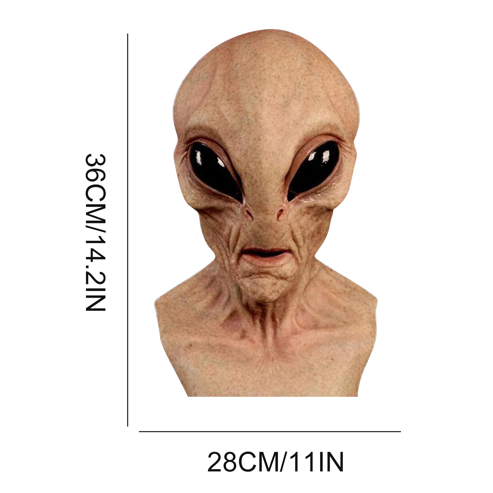 Alien Funny Mask Latex Alien M - огляд і ціна Latex Alien Mask Realistic