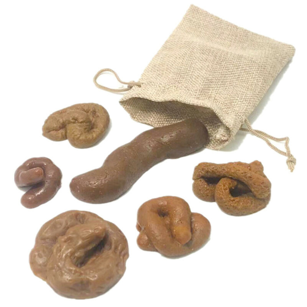 6pcs Realistic Soft Fake Dog P - огляд і ціна Fake Poop Gag Gift