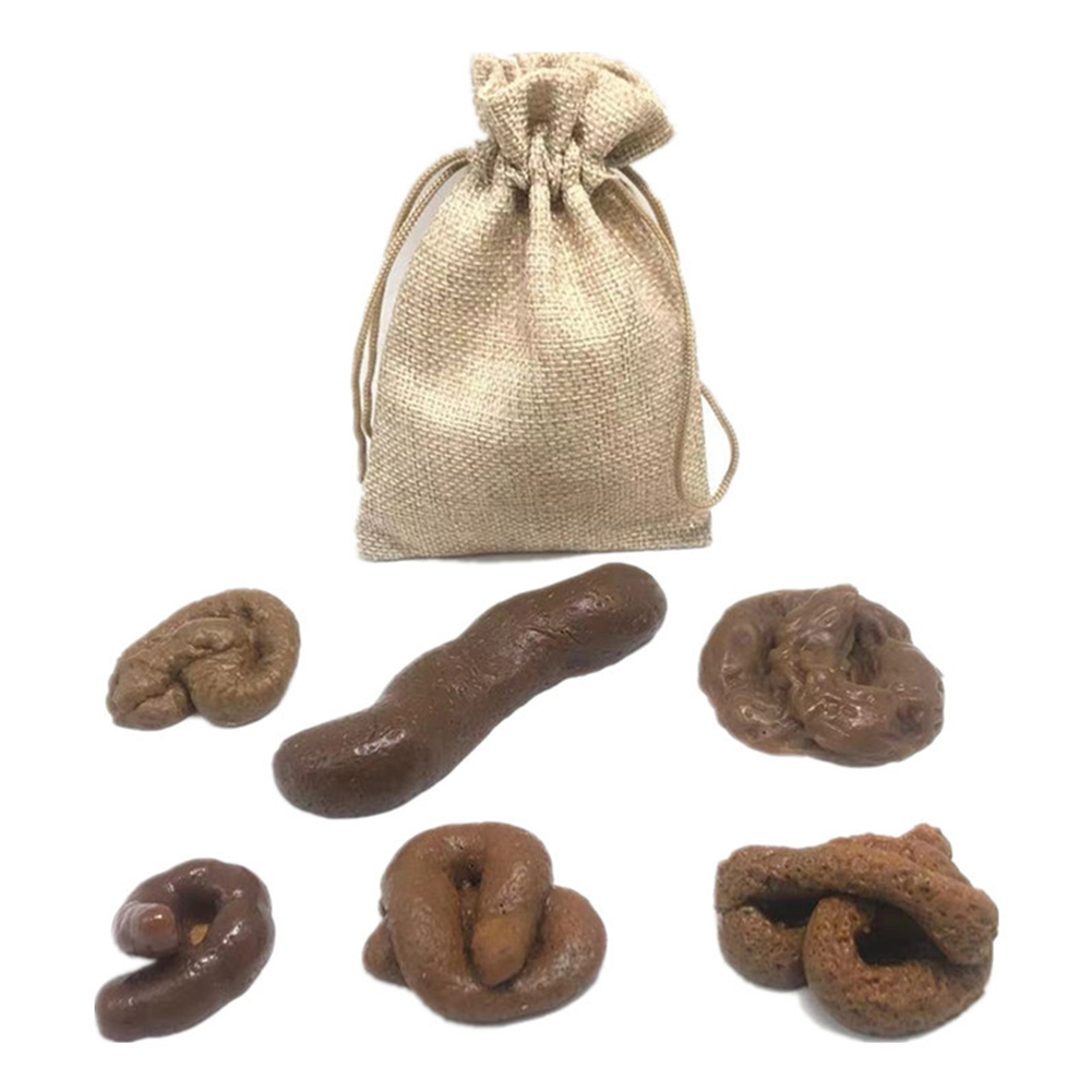 6pcs Realistic Soft Fake Dog P - огляд і ціна Fake Poop Gag Gift