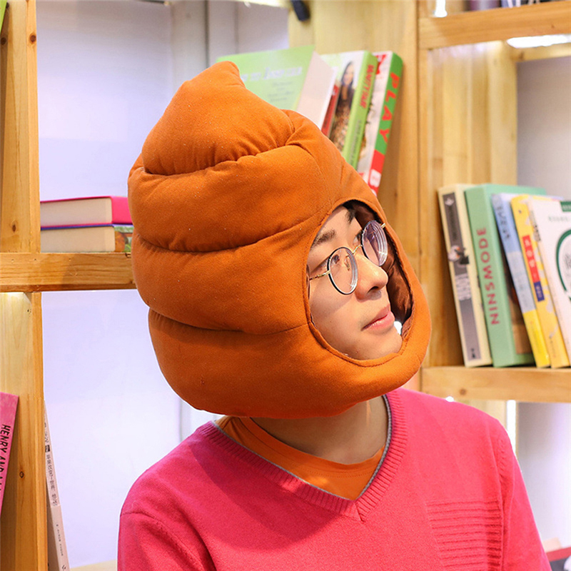 /GJ/Shit Shape Plush Hat Stuff - огляд і ціна Fake Poop Gag Gift