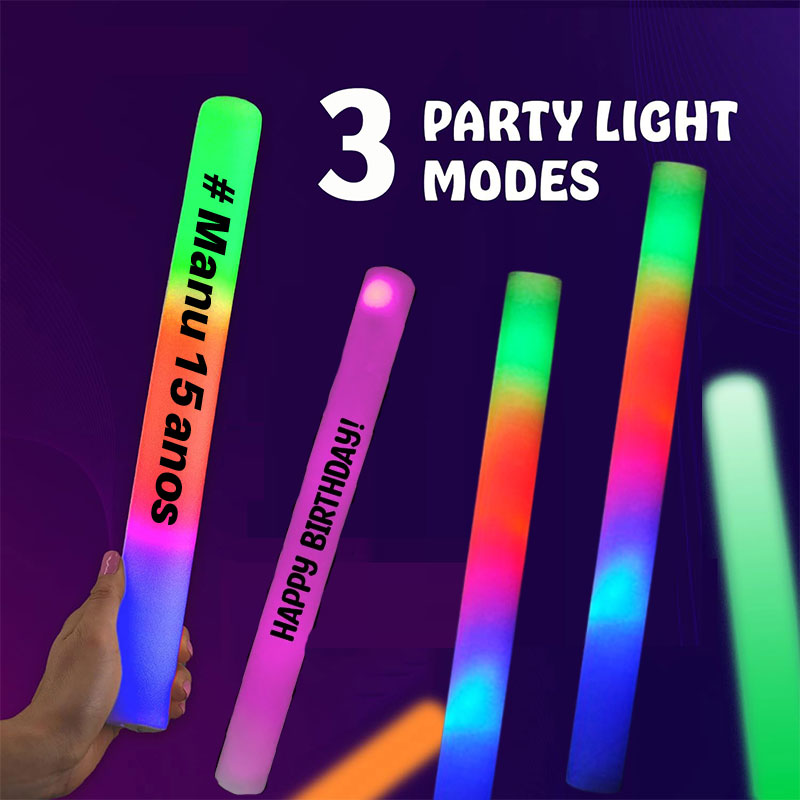 30 LED Luminous Foam Sticks Pe - огляд і ціна Flashing Led Foam Sticks Party