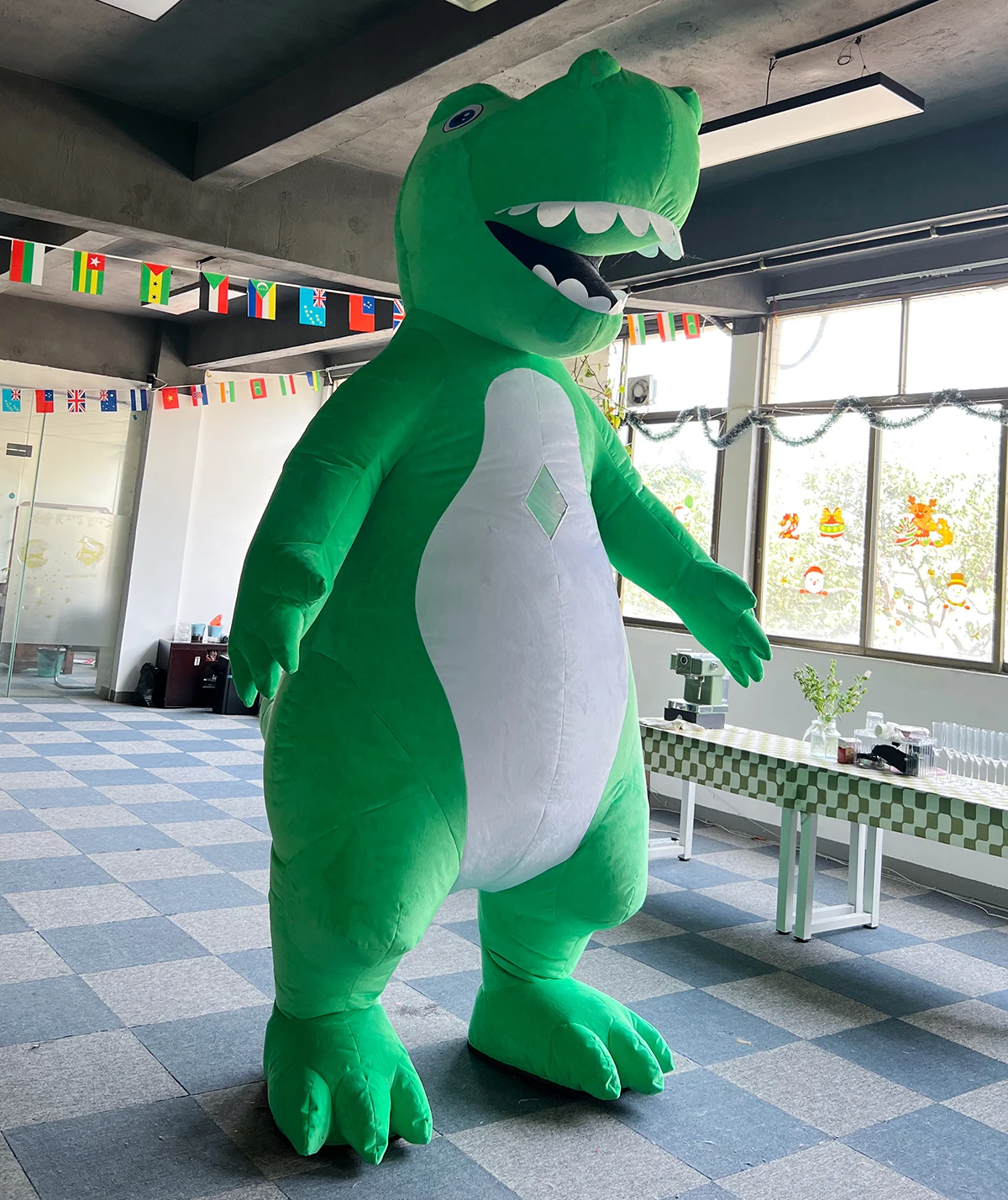 Unisex Plush Inflatable Dinosa - огляд і ціна Inflatable Dinosaur Costume Adult