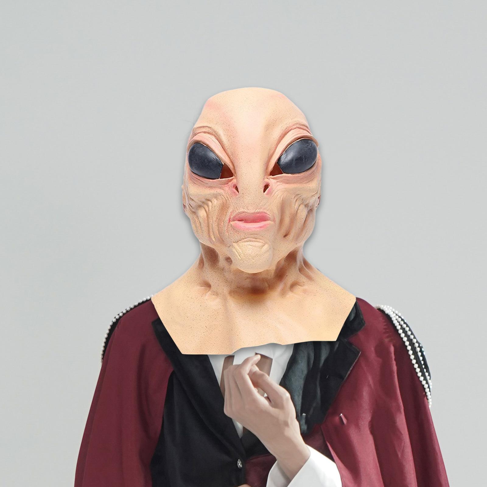 Latex Alien Mask Full Head Cov - огляд і ціна Latex Alien Mask Realistic